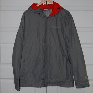 Columbia Gray and dark Orange Raincoat